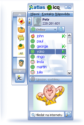 ICQ 5.1 – rozhranní
