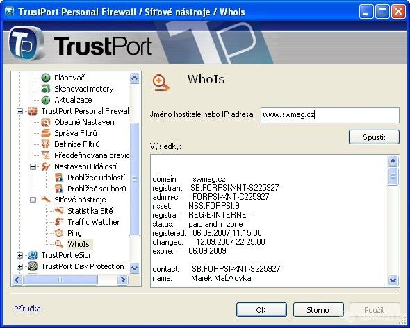 modul Firewall Trust Port PC Security 2009